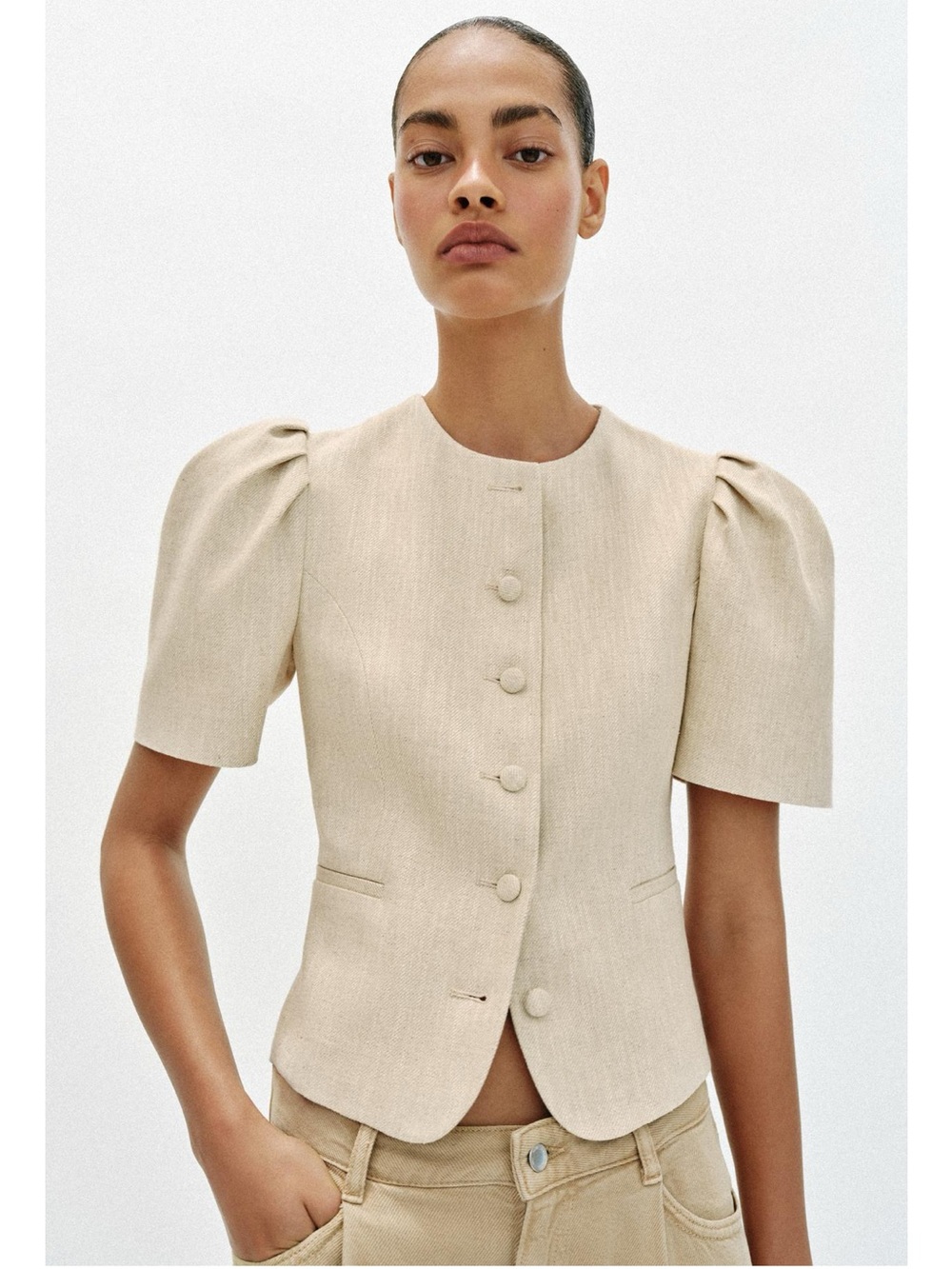 ZARA PUFF SLEEVE BLAZER